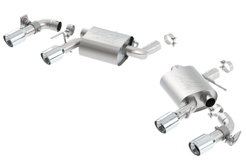 Borla 16 Chevy Camaro SS 6.2L w/ Dual NPP Atak Quad RD RL Tips Dual Exit Rear Section Exhaust - 11925
