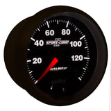 Autometer Sport-Comp II 3-3/8in 0-140MPH In-Dash Electronic GPS Programmable Speedometer - 3680