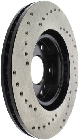 StopTech 06-08 Honda Civic Si Cross Drilled Left Front Rotor - 128.40057L