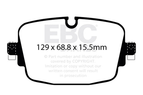EBC 19-23 Audi RS6 / 19-23 Audi RS7 Rear Yellowstuff Brake Pads - DP42516R