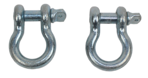 Fishbone Offroad D Ring 3/4In Zinc 2 Piece Set - FB21037