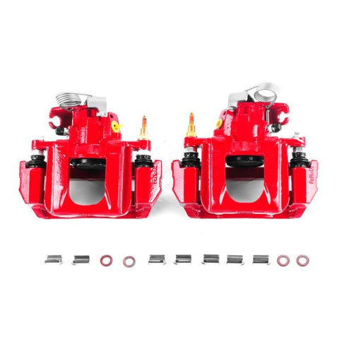 Power Stop 11-14 Ford Edge Rear Red Calipers w/Brackets - Pair - S5298