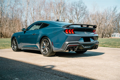 Corsa 24+ Ford Mustang Dark Horse 5.0L 3in Dual Rear Cat-Back w/Twin 4.5in Black PVD Slash Tips - 21265BLK