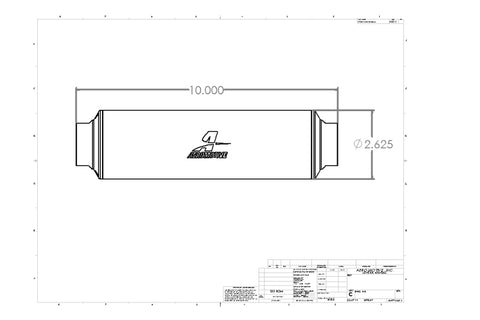 Aeromotive Filter Element 10 micron Microglass - Fits 12364 - 12664