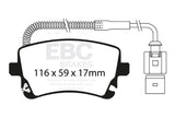 EBC 09-11 Audi A6 Quattro 3.0 Supercharged Ultimax2 Rear Brake Pads - UD1018