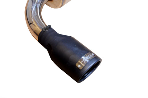 Injen 07-17 Jeep Wrangler JK 3.6L/3.8L 63mm Polished Axle-back Exhaust w/ 4in Black Tips - SES5004P