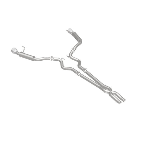 MagnaFlow Cat Back, SS, 2.5in, Competition, Dual Split Polished 4.5in Tips 2015 Ford Mustang V6 3.7L - 19099