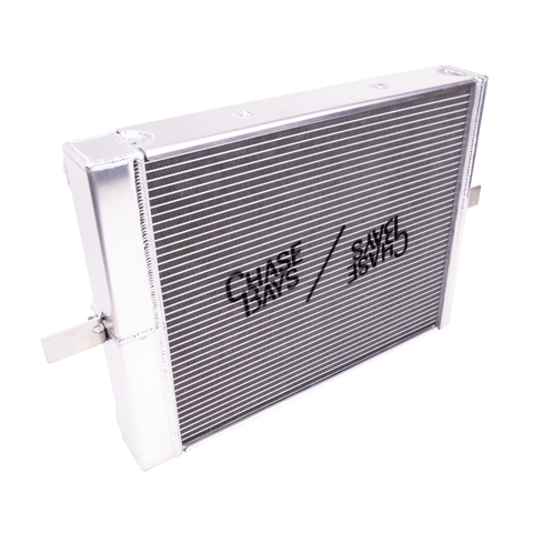 Chase Bays BMW E30/E36/E46 -16AN Tucked Aluminum Radiator w/16in 2200 CFM Ultra Fan - CB-E306RAD-16AN-16UFAN