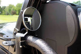Fishbone Offroad Tube Door Mirror Billet Aluminum - Black Powdercoat - FB21114