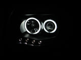 ANZO 2005-2011 Toyota Tacoma Projector Headlights w/ Halo Black - 121282