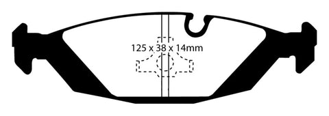 EBC 83-85 BMW 318 1.8 (E30) Greenstuff Rear Brake Pads - DP2447