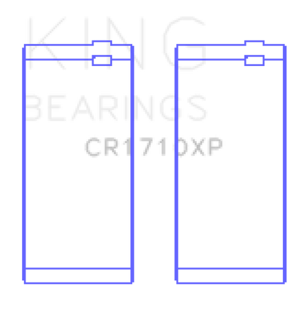 King Engine Bearings Kawasaki ZX-14 (2006-2011)/ZX-14R (2012-) (Size +0.25mm) Conrod Bearing Set - CR1710XP0.25-4