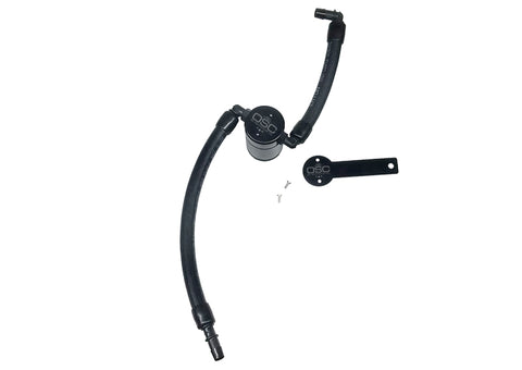 J&L 2019-2023 Dodge Ram 1500 5.7L Oil Separator 3.0 Passenger Side - Black Anodized - 3067P-B