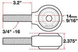 SPC Performance xAxis Rod End Ball Joint - 15734