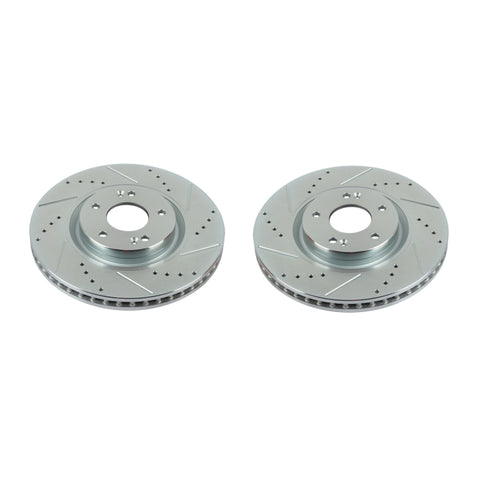 Power Stop 12-17 Hyundai Azera Front Evolution Drilled & Slotted Rotors - Pair - JBR1554XPR