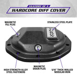 Yukon Gear Hardcore Diff Cover for 8.5inch GM Rear w/ 5/16inch Cover Bolts - YHCC-GM8.5-S