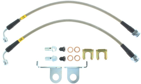 StopTech Stainless Steel Front Brake Lines 2015 Ford Mustang GT w/ Performance Package - 950.61021