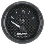 Autometer GT Series 52mm Short Sweep Electronic 0-90 ohms Fuel Level (For most 65-97 GM) - 8014