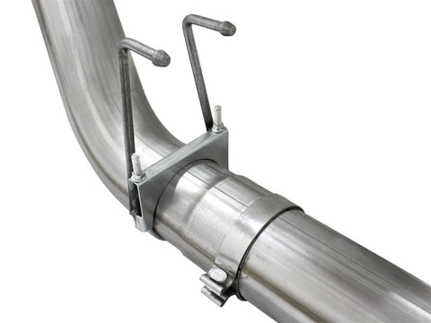 aFe MACHForce XP Exhaust 5in DPF-Back SS Exh 2015 Ford Turbo Diesel V8 6.7L Polished Tip - 49-43064-P