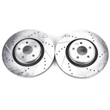 Power Stop 13-18 Ford Focus Front Evolution Drilled & Slotted Rotors - Pair - AR85176XPR