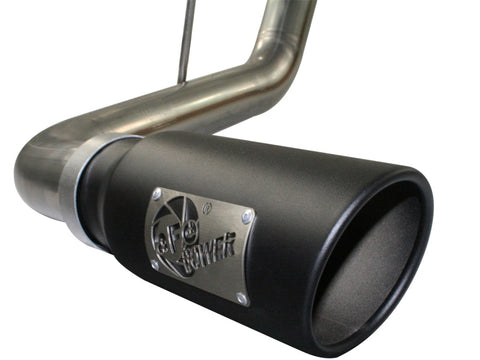 aFe MACHForce XP Exhausts Cat-Back SS-409 EXH CB Toyota Tundra 10-11 V8-5.7L 145.7 WB (blk tip) - 49-46008-B