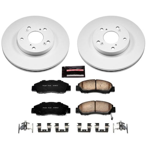 Power Stop 98-02 Honda Accord Front Z17 Evolution Geomet Coated Brake Kit - CRK1041