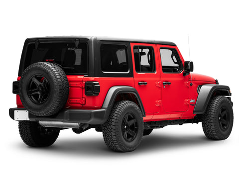 Raxiom 18-22 Jeep Wrangler JL Axial Series Plateau LED Tail Lights- Black Housing (Smoked Lens) - J150581-JL