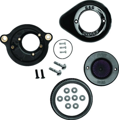 S&S Cycle 2017+ M8 Models Stealth Air Stinger Kit w/ Gloss Black - 170-0718A