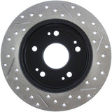 StopTech 06-09 Honda Civic Ex/Si Slotted & Drilled Right Rear Rotor - 127.40040R