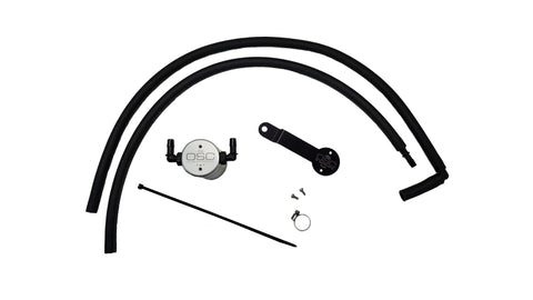 J&L 20-23 Hyundai Palisade / Kia Telluride 3.8L Oil Separator 3.0 Passenger Side - Clear Anodize - 3114P-C