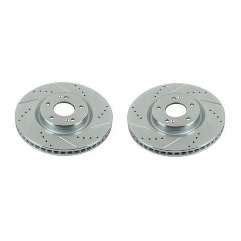 Power Stop 12-17 Hyundai Azera Front Evolution Drilled & Slotted Rotors - Pair - JBR1554XPR