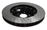 DBA 15-20 Ford Mustang GT Perf Package (380mm Front Rotor) Front 5000 Series Drilled Rotor w/Blk Hat - 52166BLKXD