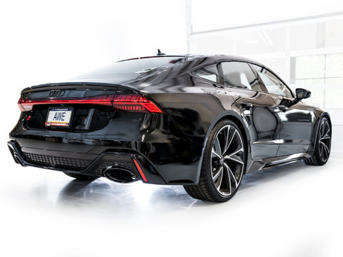 AWE Tuning 21-23 Audi C8 RS6/RS7 SwitchPath Cat-Back Exhaust - Diamond Black Tips - 3025-33776