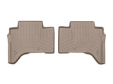 WeatherTech 2013+ Land Rover Range Rover Rear FloorLiner - Tan(Stand Wheelbase Models w/2nd Row Con) - 454802