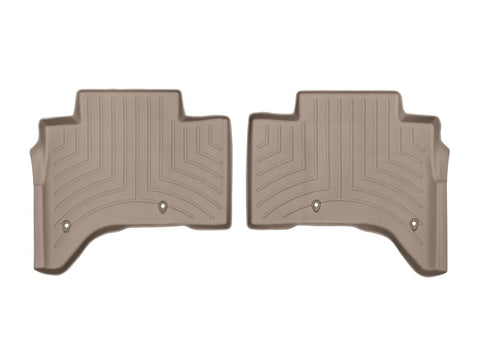 WeatherTech 2013+ Land Rover Range Rover Rear FloorLiner - Tan(Stand Wheelbase Models w/2nd Row Con) - 454802