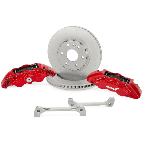 Alcon 19+ Silverado/Sierra 20+ Suburban/Tahoe/Yukon/Esc 355x33mm 6-Piston Red Caliper FRT Brake Kit - BKF1559BF58