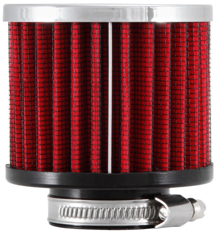 K&N 1.375 inch ID 3 inch OD 2.5 inch H Clamp On Crankcase Vent Filter - 62-1440