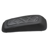 Mustang 08-21 Harley FL Touring Saddlebag Lid Covers Diamond Stitch - Black - 77643