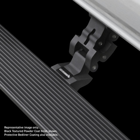 RealTruck 07-14 Chevrolet Silverado 1500 CC 4dr VoltStep Electric Running Board Kit - Bedliner Coat. - 20404587T