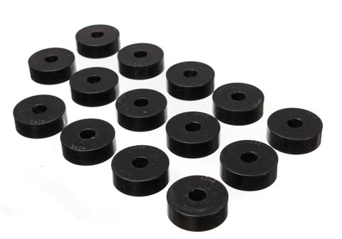 Energy Suspension 55-73 Jeep CJ5/CJ7/CJ8 Scrambler Black Body (Cab) Mount Set - 2.4101G