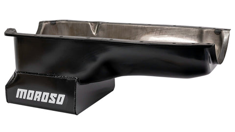 Moroso 65-Up Oldsmobile V-8 (330-455) Deep Wet Sump 7qt 8.5in Steel Oil Pan - 20480