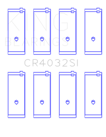 King Engine Bearings Toyota 4AGE Performance Rod Bearing Set - CR4032SI0.25