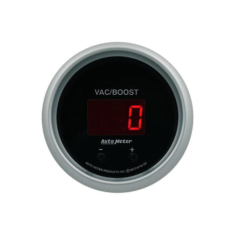 Autometer 52.4mm Black Switchable 0-1600 PSI / 0-110 BAR Vacuum/Boost Sport-Comp Elite Digital Gauge - 6758-SC