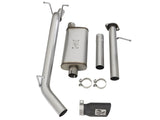 aFe Mach Force-XP Exhaust 3in CB SS 15-17 GM Colorado/Canyon 2.5L/3.6L Side Exit w/ Black Tip - 49-44058-B