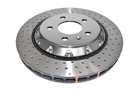 DBA 2015+ Audi RS-3 5000 Series Drilled Front Brake Rotor - DBA52844SLVXD