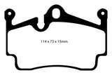 EBC 04-08 Porsche Boxster (Cast Iron Rotors only) 2.7 Yellowstuff Rear Brake Pads - DP41920R