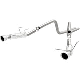 Magnaflow 2014 Ford Mustang V6 3.7L Comp Series Dual Split Rear Polished Stainless C/B Perf Exhaust - 15245
