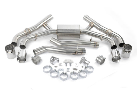 Dinan 20-26 BMW X5 M/X6 M (F95/F96) Valved Axleback Exhaust System - Polished Tips - D660-0090