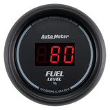 Autometer 52mm Black Digital Programmable Empty-Full Fuel Level Gauge - 6310