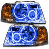 Oracle 03-06 Ford Expedition SMD HL - Chrome - ColorSHIFT w/ Simple Controller - 7153-504